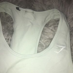 Gymshark seamless Light mint green/ blue tank top